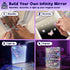 6+ 8-12 Creative10 6 8-13 DIY Infinity Mirror Kit for Kids Age - Crafts for Girls with Lights & Custom Letters - Year