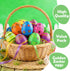 24 Pack 2.3 Inches LEASEN Printed Easter Eggs Bulks, Empty Plastic Easter Eggs Fillable for Easter Egg Hunt, Easter