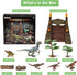 Dinosaur Toys for Kids 3-7, Realistic Jurassic Figures with Park Gate, Educational Play Set for Boys & Girls