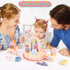 Set Birthday Party Cake Toys, Wooden Play Food for Kids Toddlers, Play Kitchen Toys for Boys Girls, Educational Toys