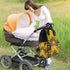 DWVTSLH Backpack Mummy Backpack Mustard Yellow and Black Diaper Bag Multifunction Nappy Bags Waterproof Large Capacity