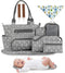 Moclever 8pc Diaper Tote Set, Baby Essentials with Multifunctional Diaper Bags, Bottle