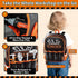 Set Backpack, 50 Set 3 4 KidBloom Toddler Tool with PCS Kids Tool with Electronic Toy Drill, Safety Helmet & DIY Parts