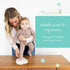 Tiny Ideas DIY No Mess Hanging Christmas Ornament Keepsake Kit, Baby Hand and Footprint Keepsake, White