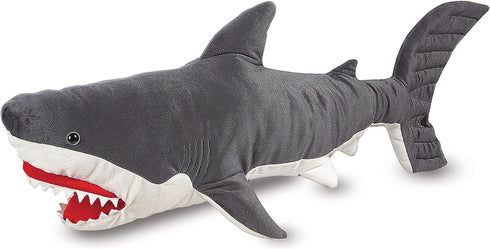 Melissa & Doug Giant Shark, Lifelike Stuffed Animal, over 3 feet long