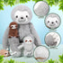 5 Set 13 Inch Mommy 4 Kasyat Pcs Sloth Plush Toy Sloth Stuffed Animal with Cute Baby Plushies in Zippered Belly