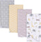 Gerber Unisex Baby 100% Cotton Flannel Receiving Blankets 30x30 Inches (Pack of