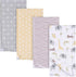 Gerber Unisex Baby 100% Cotton Flannel Receiving Blankets 30x30 Inches (Pack of