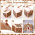 7 43 51 Bucherry Pcs Gingerbread Playhouse Christmas Gingerbread House Decorations Christmas Cardboard Castle