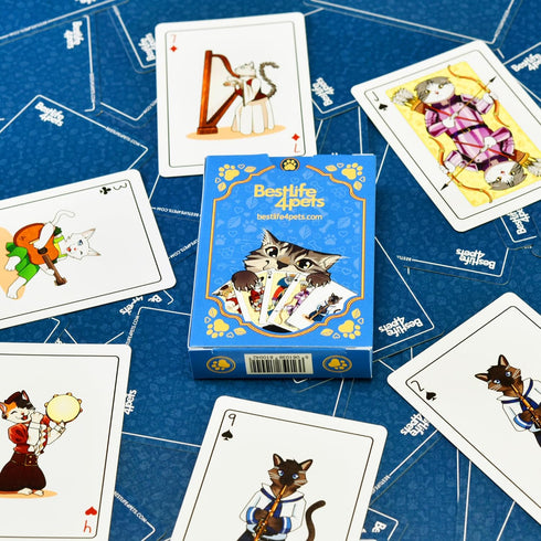 54 Cat Playing Cards Themed Deck for Adults - Collectible Card Games for Teens, Women and Men - Card Games For Adults