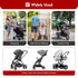 PROYONGOO 2 1 55lbs Bear-Shaped Universal Stroller Board for Most Strollers, Stroller Toddler Attachment in Sit