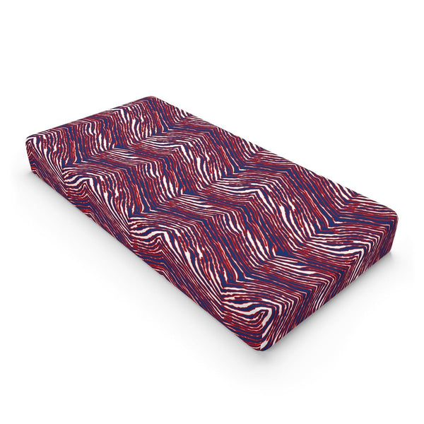GENERIC Buffalo Football Striped Baby Changing Pad Cover Soft and Stylish Nursery Accessory