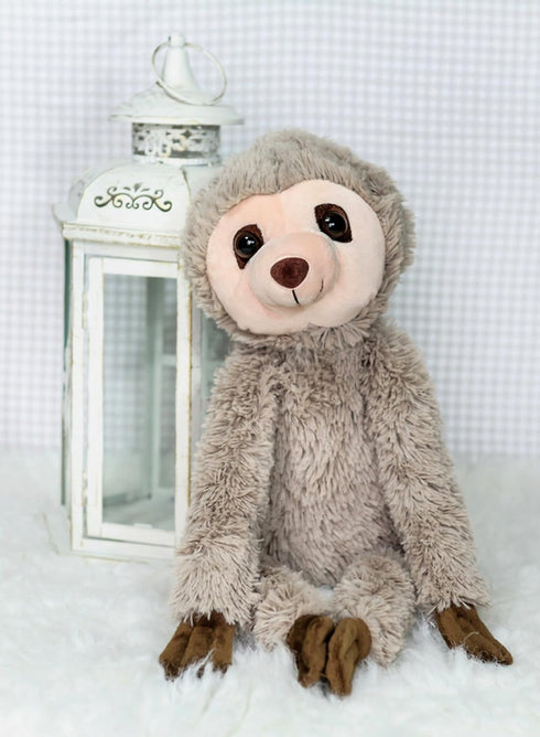 Recordable Stuffed Animals with 20 sec Heart Voice Recorder for Ultrasounds, Sloth - Perfect Gender Reveal
