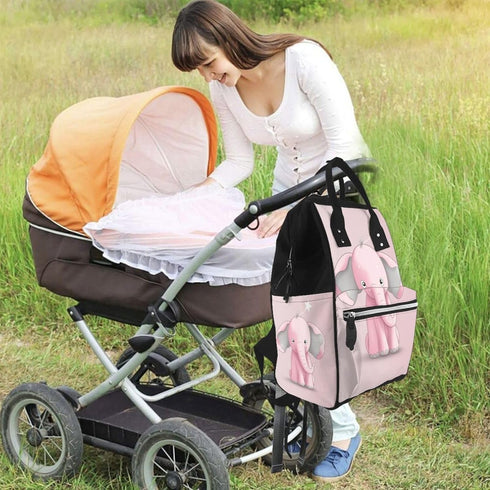 DWVTSLH Backpack Mummy Backpack Small Elephant Diaper Bag Multifunction Nappy Bags Waterproof Large Capacity Travel