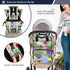 YANENDIE Backpack, Backpack Backpack Colorful Starfish Diaper Bag Unisex Travel Baby Diaper Bags with Stroller Straps