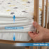 NEWO SELECT Sheets,%100 52"x28" 2, Pack) Waterproof Crib Mattress Protector Cotton Fabric, Absorbent Crib/Toddler