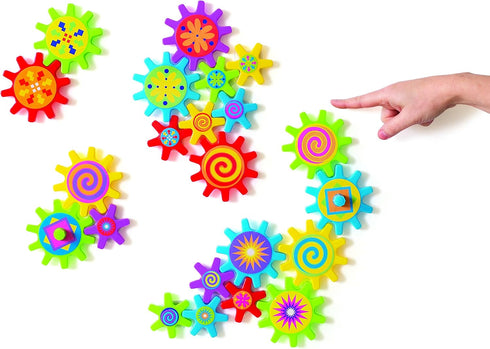 22 4-8 Set Fun Express Magnetic Gear Building Toys Pieces - Educational STEM Learning Toys for Kids Ages | Spinning