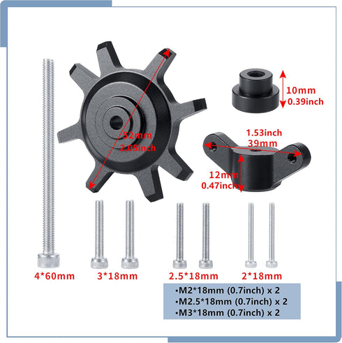 Zolikar RC Tires Tool for 1.9/2.2 Crawler Tires Installation and Removal for 1/10 Scale RC Crawler Car (Black)