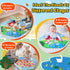 Windidi 9-in-1 Tummy 7 0-3-4-6-9-12 Farm Animal Baby Gym Play Mat, Time Mat with Baby Toys, Washable Baby Activity Mat