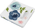 Set 2 Sweet Jojo Designs Navy Blue and Pink Watercolor Floral Foldable Fabric Storage Cube Bins Boxes Organizer Toys