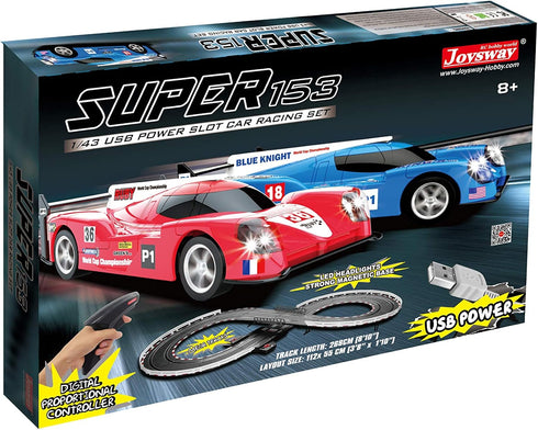 Super 153 USB Power Slot Car Racing Set