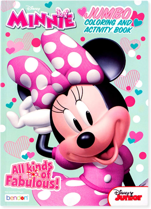 Minnie Jumbo Coloring and Activity Book, 80-Page Creativity-Focused Tool for Kids Travel and Educational Art