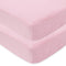 American Baby Company 2 Pack Heavenly Soft Chenille Fitted Crib Sheet, 28" x 52", Pink, for Crib and Toddler
