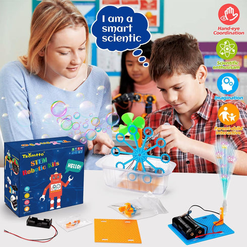 6 Set 4-8 8-12 5 6 7 8 9 10 12 STEM Robotics Kit Science Experiments Project Activities Toys for Kids Engineering