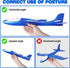 CUKU 4 Pack LED Light Airplane Toys - 17.5" Large Throwing Foam Plane, Outdoor Flying Toys for Kids