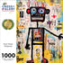 Neon Robot Rhapsody: Beautiful 1000 Piece Jigsaw Puzzle with Abstract Art & Luminous Yellow Highlights, Premium Quality