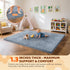 1.3'' 71''x 79'' Omzer Baby Play Mat for Floor - Comfortable Thick Playpen Mat with Washable Removable Cloth Cover