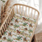 Wicbfdfv Vintage Western Cowgirl Cactus Boho Floral Fitted Baby Crib Sheet for Boys