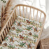 Wicbfdfv Vintage Western Cowgirl Cactus Boho Floral Fitted Baby Crib Sheet for Boys