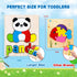 BOZE SUPOD 1 2 3 Kids(6 Pack) Toddler Puzzles,Wooden Puzzles for Todder Years Old Boys Girls Eco Friendly Wooden Toys
