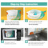 10 Pack Microwave Sterilizer for Baby Bottles Pacifier Sanitizer and Breast Pump Sterilizer Bags Portable Travel
