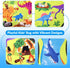 Cavorel 3x5 Ft,0.4 Inch Kids Road Rug Thick Soft Car Track Rug with Non-Slip Backing,Dinosaur Road Map Mat for Kids