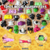 UUSYCUN 72PCS Halloween Mochi Squishy Toys, Squishy Party Favors for Kids, Kawaii Squishies Fidget Toys, Mini Mochis
