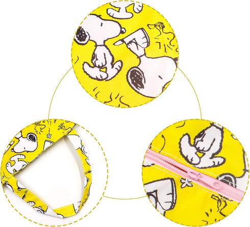 FINEX Waterproof PVC Cartoon Characters Rectangular Hand Carry Diaper Bag Tote with Zipper Closure, Multiple Dividers,