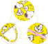 FINEX Waterproof PVC Cartoon Characters Rectangular Hand Carry Diaper Bag Tote with Zipper Closure, Multiple Dividers,
