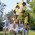 45 Pieces 12 Inch Happy Birthday Balloons, Black Gold White Latex Balloons for Birthday Anniversary Party Decoration
