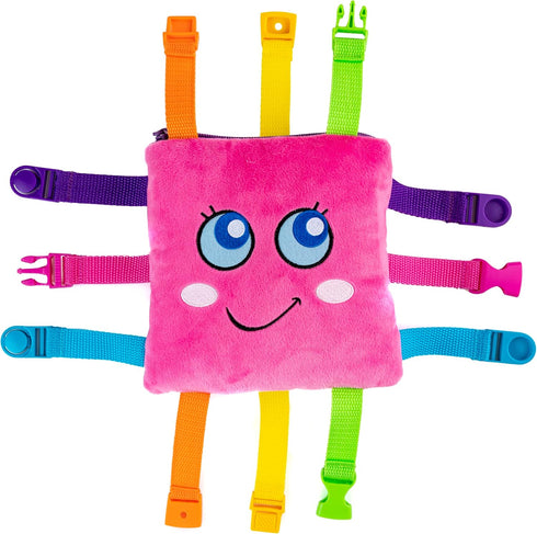 Buckle Toys - Bella Square - Learning Activity Toy - Develop Motor