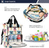 SUABO Backpack Dog Shaped Ice Cream Pattern Baby Diaper Bag Large Bag Waterproof Travel Diaper Bags for Moms and Dads