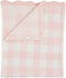 Mud Pie Children's Pink Gingham Chenille Blanket