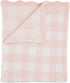 Mud Pie Children's Pink Gingham Chenille Blanket