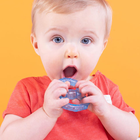 3 3-Pack Bright Starts Stay Cool Teethers, Water-Filled & Chillable, BPA Free Teething Toy, Ages Months+, Unisex