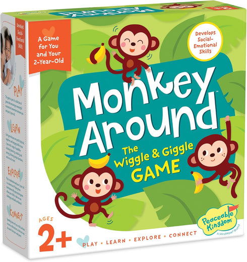 Peaceable Kingdom Monkey Around - First Game for Toddlers, Interactive Play with Parent for Ages 2+