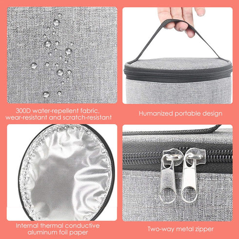Rhinoon Milk Bottle Warm Heat Keeper Baby Milk, Breastmilk Cooler Bag Insulated Baby Bottle Bag Water Warm Keeper