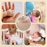 KWHSPKENG 5.9" Baby Announcement Sign, Wooden Hello World Newborn Sign, Baby Name Sign & Birth Announcement Photo Prop