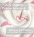 100% 0-3 3 Organic Cotton Swaddle Blanket Baby Girl Infant Sleep Sack Wrap, Adjustable Infant Swaddle Wrap Newborn