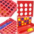 4 in a Row Game - Board Games Toys for Girls, Classic Four in a Row with 6 Spare Discs for Ages 3 to 12